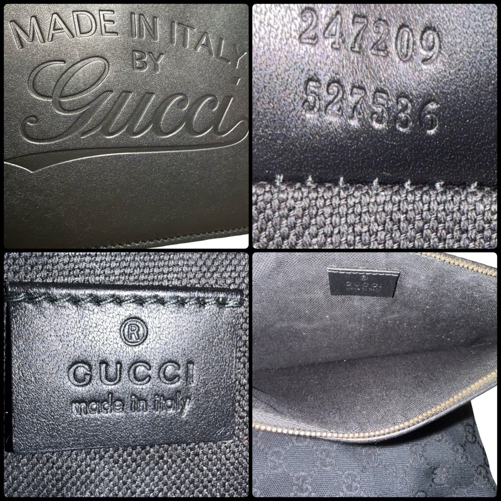Gucci Monogram Medium Craft Tote Black GG Canvas Leather Shoulder Bag 247209 - Picture 16 of 16